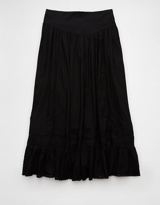 AE High-Waisted Ruffle Maxi Skirt