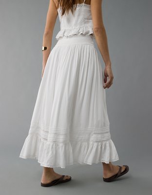 AE High-Waisted Ruffle Maxi Skirt