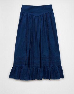 AE High-Waisted Ruffle Maxi Skirt