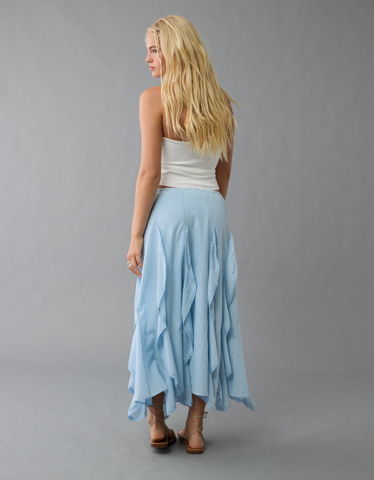 AE High-Waisted Cascade Ruffle Maxi Skirt - image 2