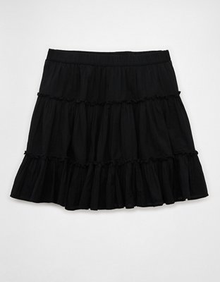 AE High-Waisted Vegan Leather Mini Skort