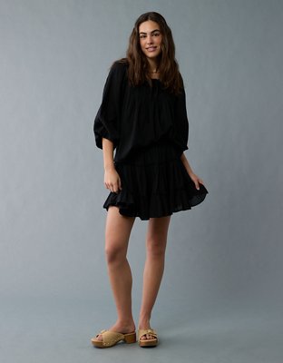 AE High-Waisted Tiered Mini Skirt