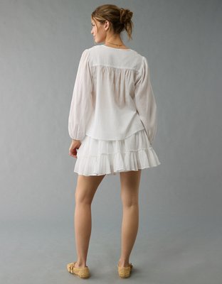 AE High-Waisted Mini Skirt en capas