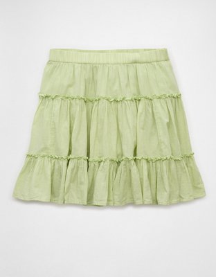 AE High-Waisted Tiered Mini Skirt