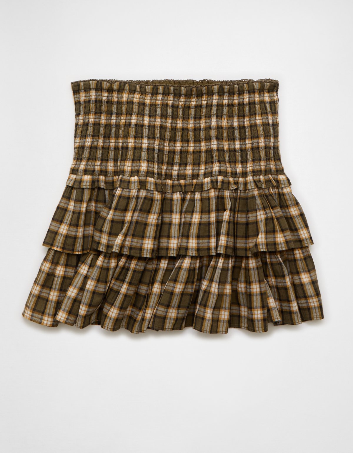 AE High-Waisted Plaid Ruffle Skirt - image 4