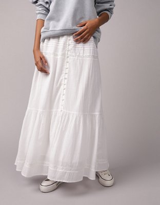 AE Pintuck Midi Skirt | American Eagle