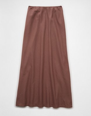 AE High-Waisted Linen-Blend Maxi Skirt