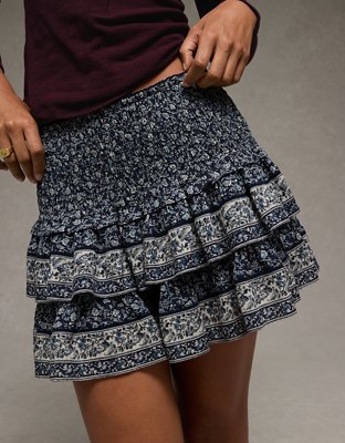 Minijupe-short à taille haute AE