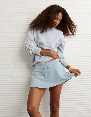 AE High-Waisted Fleece Mini Skort