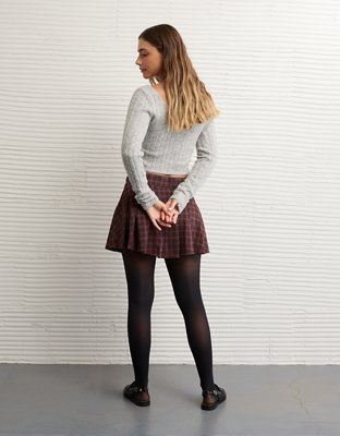 AE Mid-Rise Belted It Knit Skort
