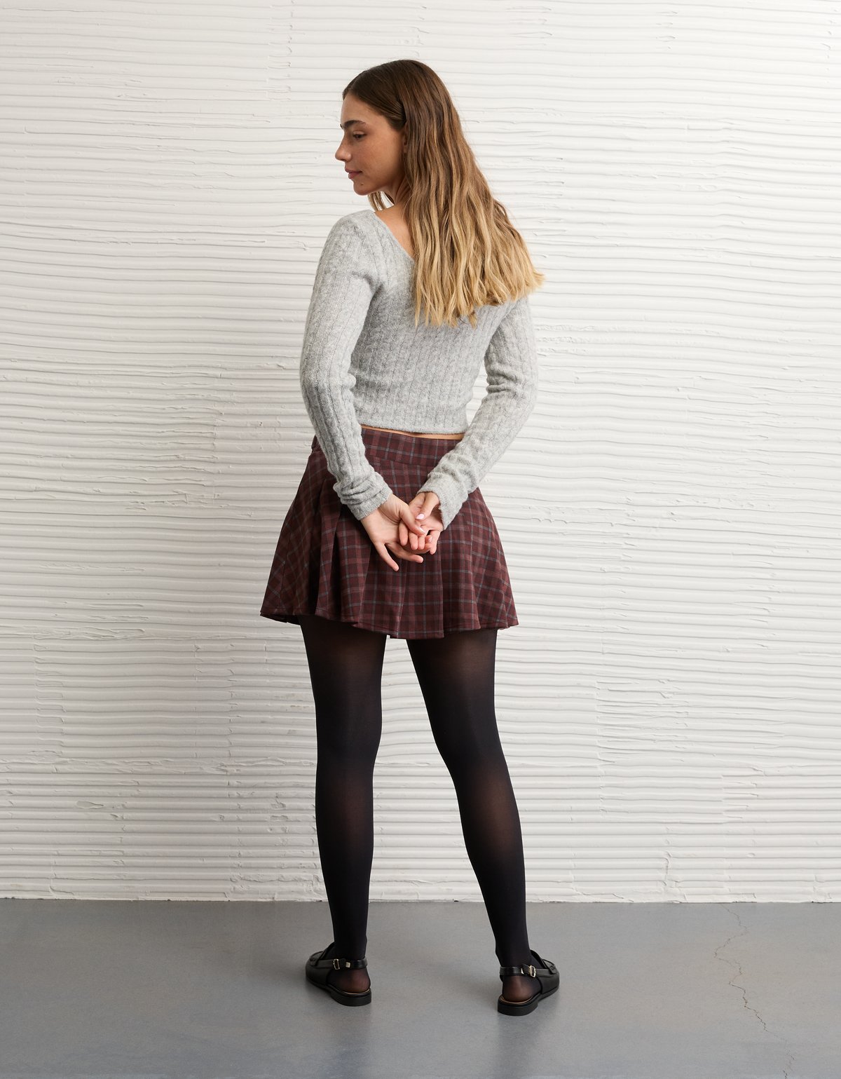 AE Mid-Rise Belted It Knit Skort - image 2