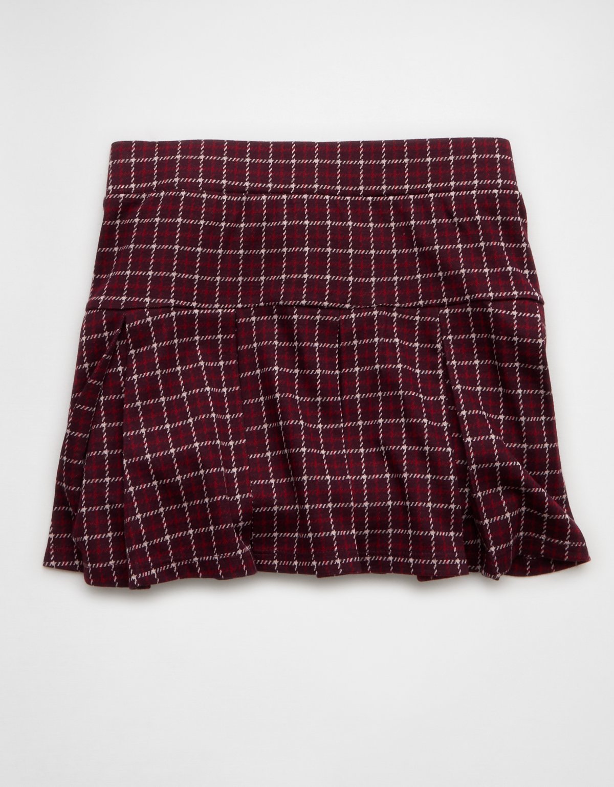 AE It Knit Low-Rise Pleated Plaid Skort - image 3