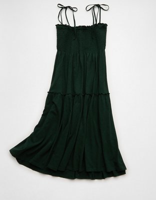 AE Sunchaser Convertible Maxi Skirt Dress Women's Deep Forest Green XS