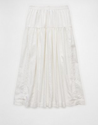 AE Mid-Rise Linen-Blend Maxi Skirt