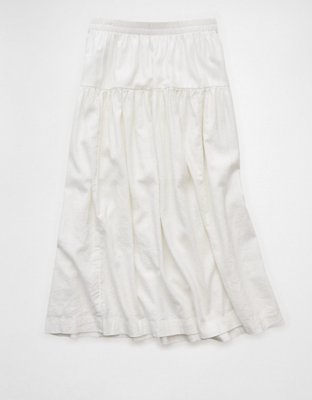 AE Mid-Rise Linen-Blend Maxi Skirt