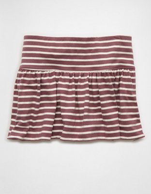 AE Striped Knit Mini Skort Womens Brick Road XS 36$