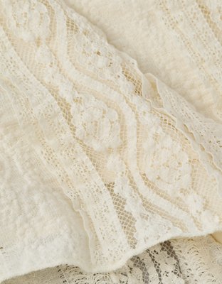 AE Mid-Rise Lace Midi Skirt