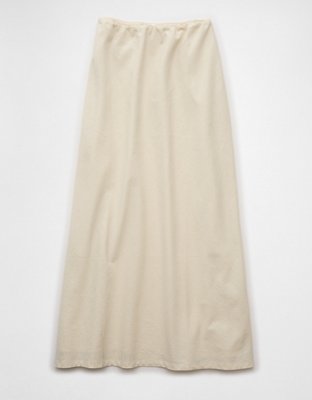 AE High-Waisted Linen-Blend Maxi Skirt
