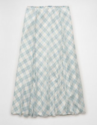 AE x Stagecoach Crinkled Chiffon Maxi Skirt