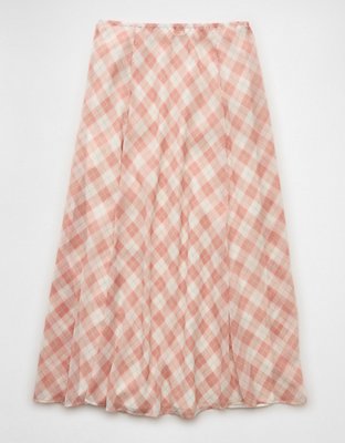 AE x Stagecoach Crinkled Chiffon Maxi Skirt