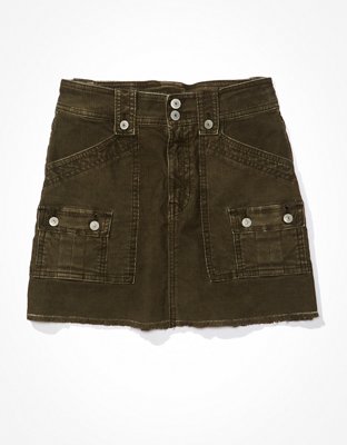 AE Corduroy Cargo Mini Skirt