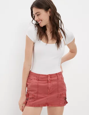 AE Snappy Cargo Low-Rise Mini Skirt