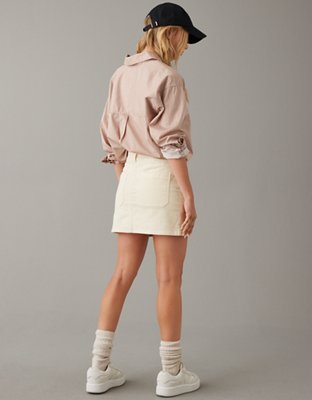 UO Amy High-Waisted Belted Mini Skirt