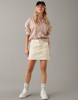 Corduroy mini outlet skirt