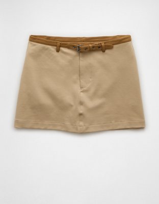Minijupe-short trapèze à taille haute extensible AE