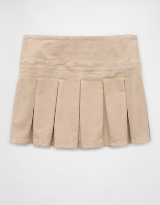Женские юбки American Eagle AE Corduroy High-Waisted Pleated Mini Skort — фото 5