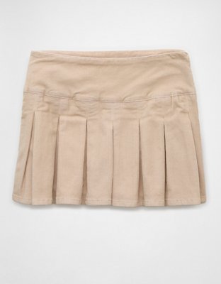 Женские юбки American Eagle AE Corduroy High-Waisted Pleated Mini Skort — фото 4