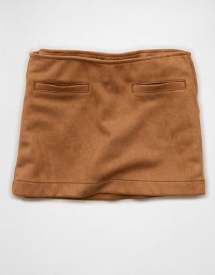 AE Faux Suede Mini Skort