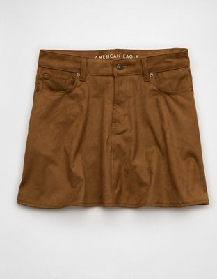 AE Faux Suede Mini Skort