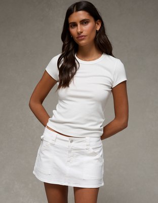 Micro jupe-short parfaite à taille très basse AE
