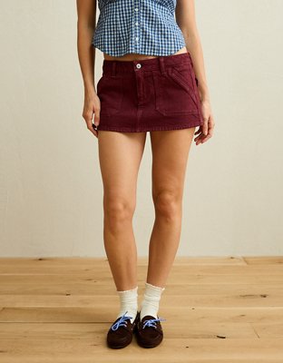 AE Stretch Super Low-Rise Perfect Micro Mini Skirt