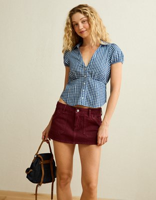 AE Stretch Super Low-Rise Perfect Micro Mini Skirt