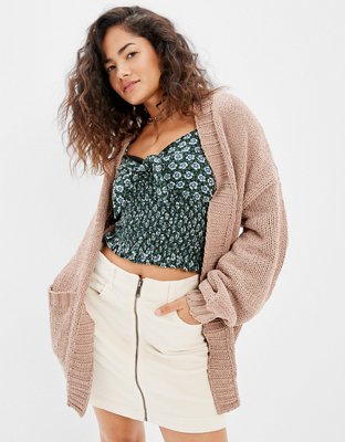 AE Zip-Up Corduroy Mini Skirt