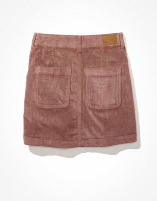 AE Zip-Up Corduroy Mini Skirt