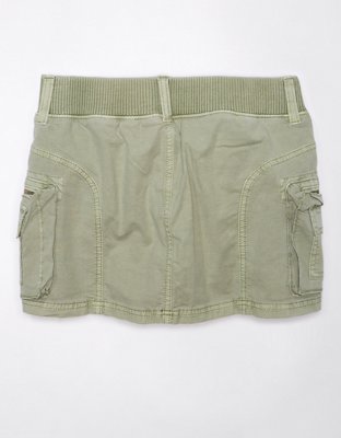 Женские юбки American Eagle AE Snappy Stretch High-Waisted Cargo Mini Skort — фото 4