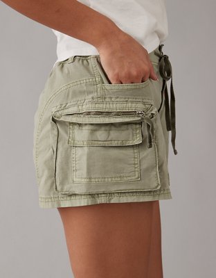 PacSun Black Ultra High Waisted Cargo Shorts