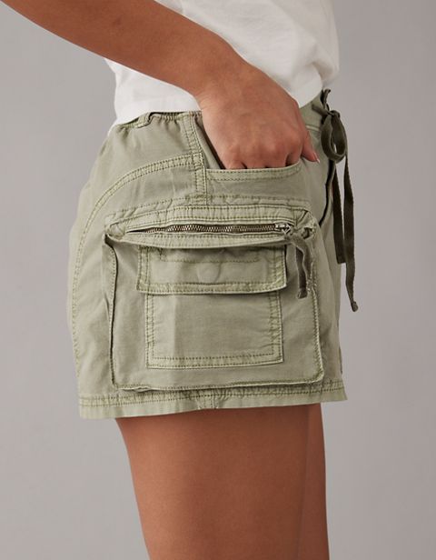 Женские юбки American Eagle AE Snappy Stretch High-Waisted Cargo Mini Skort