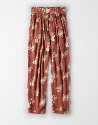 AE High-Waisted Tie Front Tapered Pant
