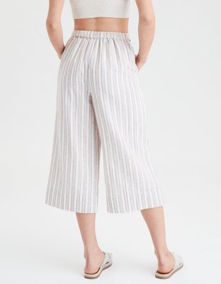 AE High-Waisted Side Button Culottes