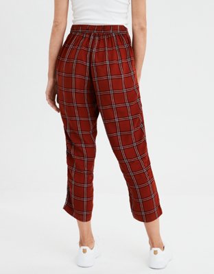 Женские брюки American Eagle AE Plaid Taper Pant — фото 2