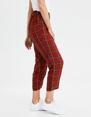 Женские брюки American Eagle AE Plaid Taper Pant — фото 4