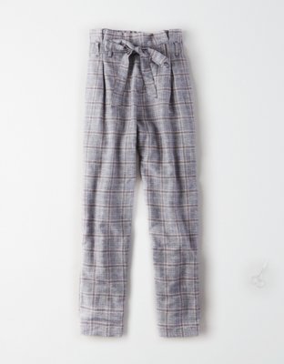 Женские брюки American Eagle AE High-Waisted Paperbag Tapered Pant — фото 3