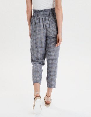 Женские брюки American Eagle AE High-Waisted Paperbag Tapered Pant — фото 2