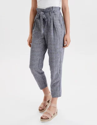 AE High-Waisted Paperbag Tapered Pant