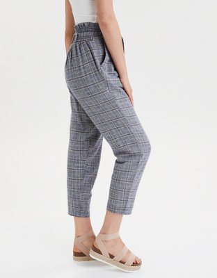 Женские брюки American Eagle AE High-Waisted Paperbag Tapered Pant — фото 4