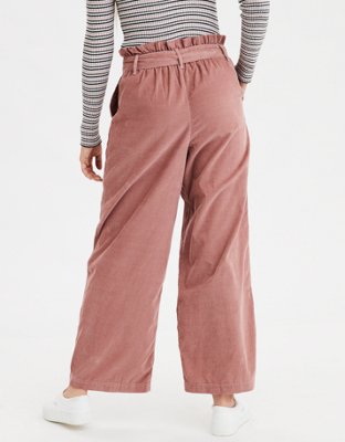 AE High-Waisted Belted Wide Leg Pant
